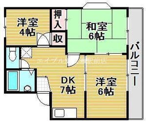 パークコーポＡ棟の物件間取画像